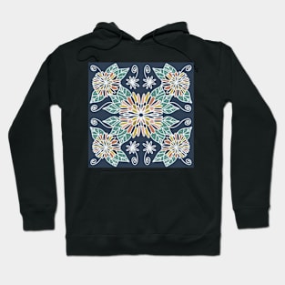 Symmetrical Flower Design Hoodie